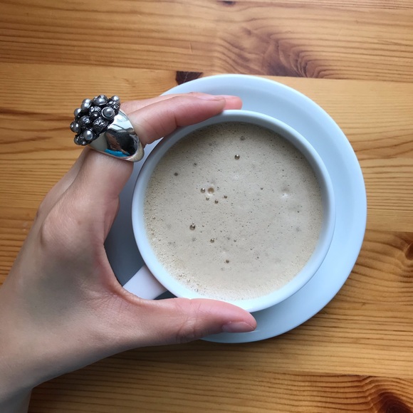 Vintage Heirloom Chunky Pearls Crystal Silver Ring - Picture 9 of 16